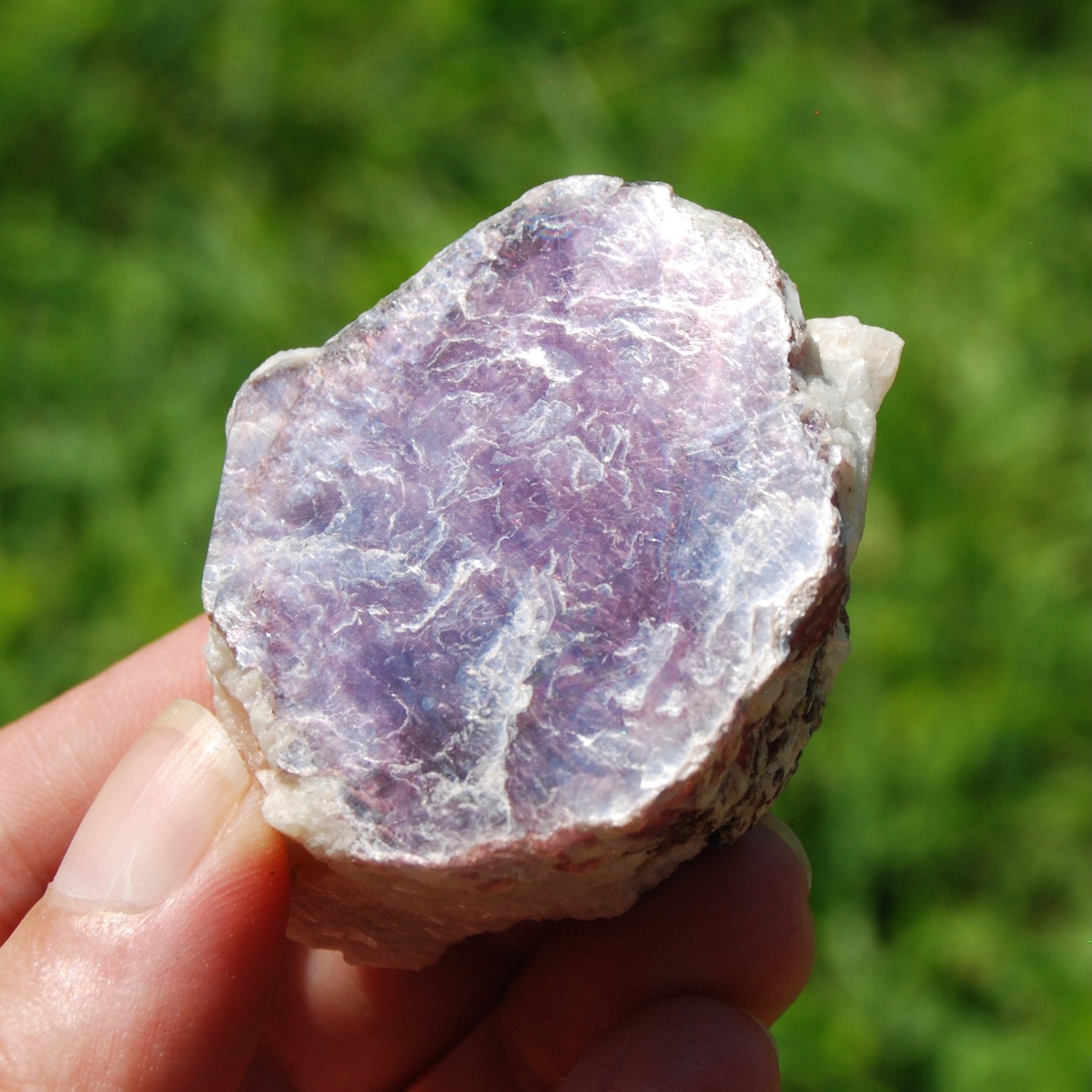 Raw Gem Lepidolite Crystal Cluster, Silver Leaf Lepidolite Mica Trapiche, Brazil