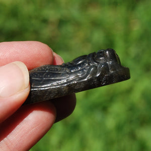 Purple Labradorite Carved Crystal Cicada