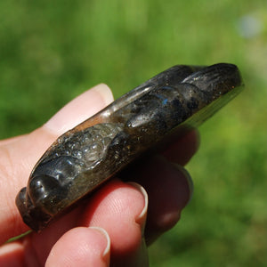 Labradorite Carved Crystal Goldfish