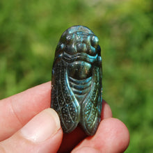 Load image into Gallery viewer, Labradorite Crystal Cicada
