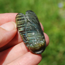 Load image into Gallery viewer, Labradorite Crystal Cicada
