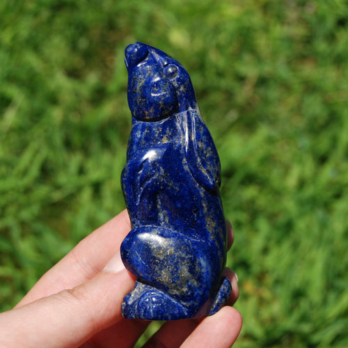 Lapis Lazuli Rabbit Crystal Carving