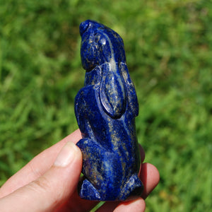 Lapis Lazuli Rabbit Crystal Carving