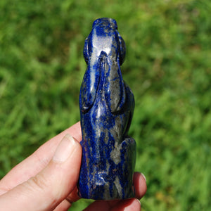 Lapis Lazuli Rabbit Crystal Carving