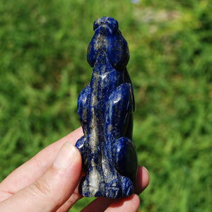 Lapis Lazuli Rabbit Crystal Carving