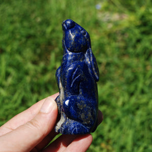 Lapis Lazuli Rabbit Crystal Carving