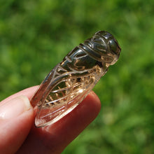 Load image into Gallery viewer, Smoky Citrine Crystal Cicada
