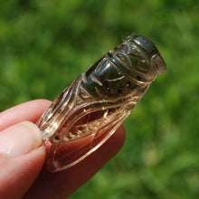 Load image into Gallery viewer, Smoky Citrine Crystal Cicada
