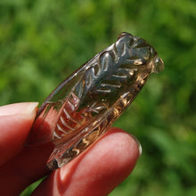 Load image into Gallery viewer, Smoky Citrine Crystal Cicada
