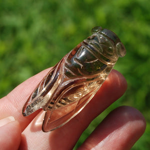 Smoky Citrine Crystal Cicada