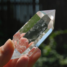 Load image into Gallery viewer, Super Clear Quartz Crystal Polished Point, double terminated
