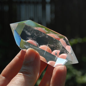 Super Clear Quartz Crystal Polished Point, double terminated