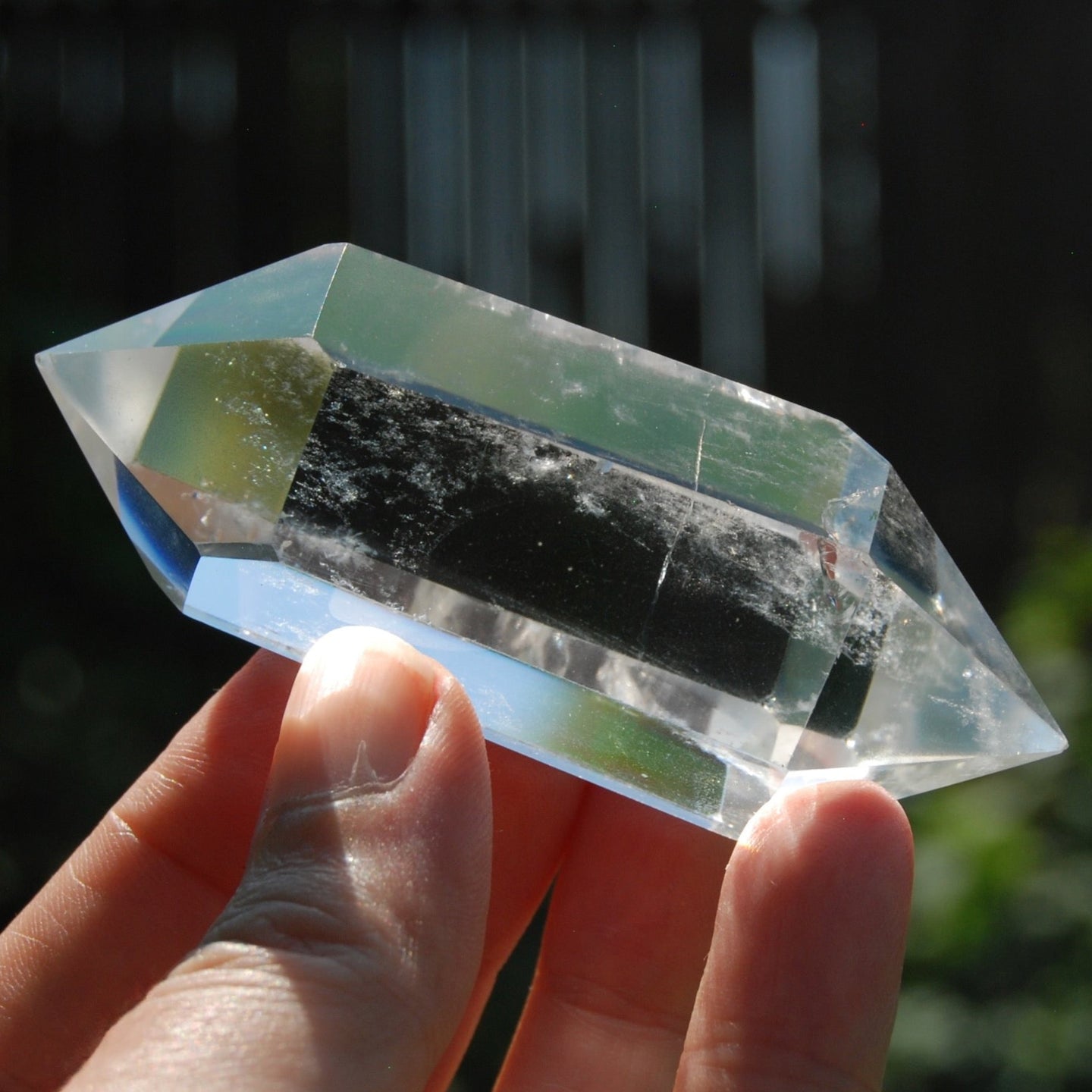 Super Clear Quartz Crystal Polished Point, double terminated