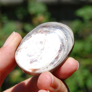 Gem Lepidolite Crystal Palm Stone