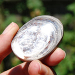 Gem Lepidolite Crystal Palm Stone