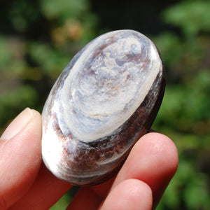 Gem Lepidolite Crystal Palm Stone