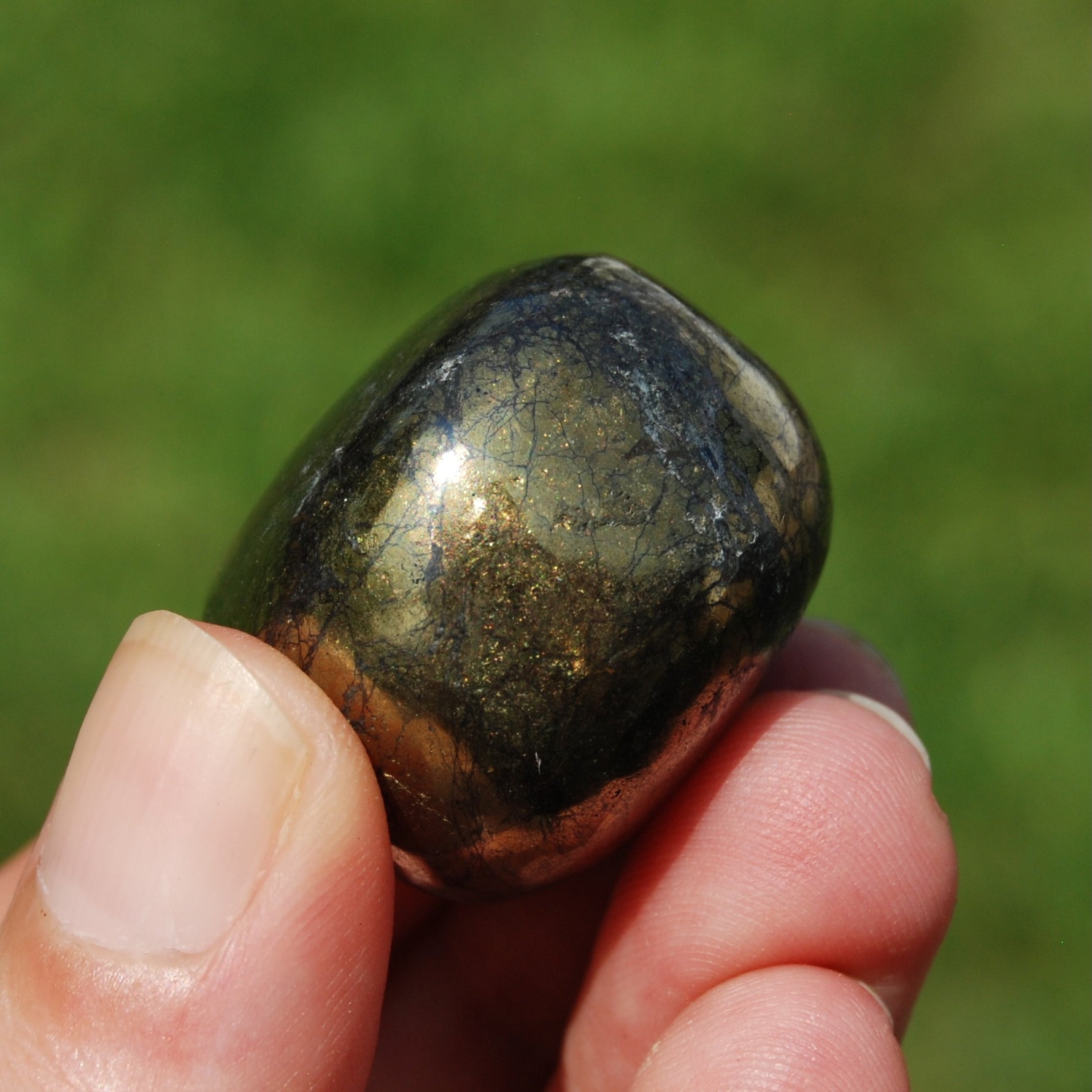 Covellite Crystal Tumbled Stone