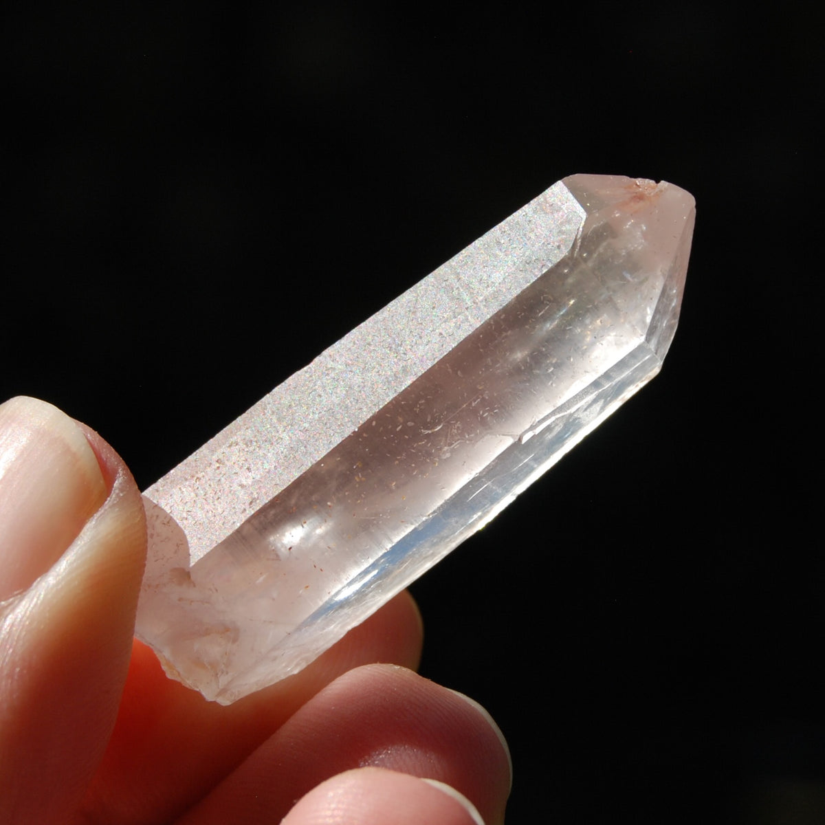 Record Keeper Pink Lithium Lemurian Quartz Crystal Starbrary