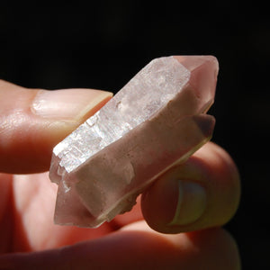 DT ET Tantric Triplet Pink Lithium Lemurian Quartz Crystal Starbrary Cathedral, Brazil