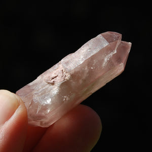 DT ET Tantric Triplet Pink Lithium Lemurian Quartz Crystal Starbrary Cathedral, Brazil