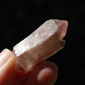 DT ET Tantric Triplet Pink Lithium Lemurian Quartz Crystal Starbrary Cathedral, Brazil