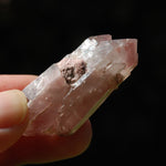 DT ET Tantric Triplet Pink Lithium Lemurian Quartz Crystal Starbrary Cathedral, Brazil