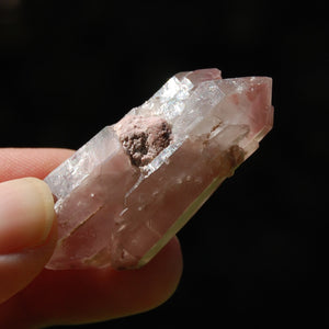 DT ET Tantric Triplet Pink Lithium Lemurian Quartz Crystal Starbrary Cathedral, Brazil