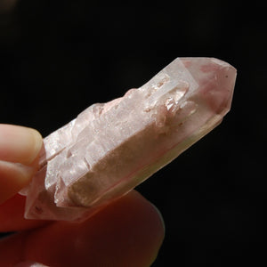 DT ET Tantric Triplet Pink Lithium Lemurian Quartz Crystal Starbrary Cathedral, Brazil