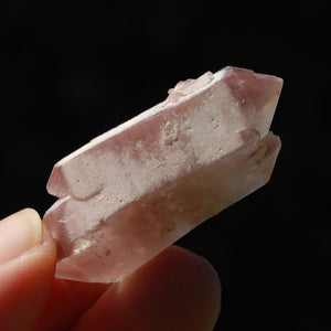 DT ET Tantric Triplet Pink Lithium Lemurian Quartz Crystal Starbrary Cathedral, Brazil