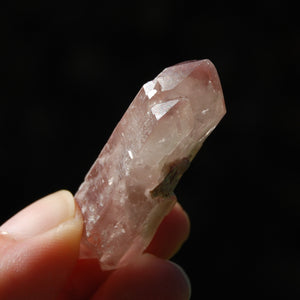 DT ET Tantric Triplet Pink Lithium Lemurian Quartz Crystal Starbrary Cathedral, Brazil