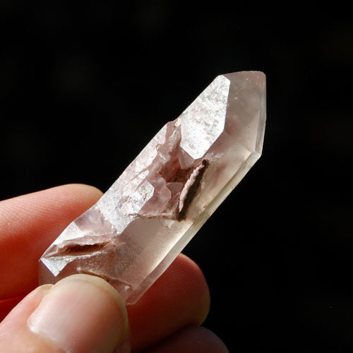 Unique Pink Lithium Lemurian Quartz Crystal Cave Starbary Devic Temple