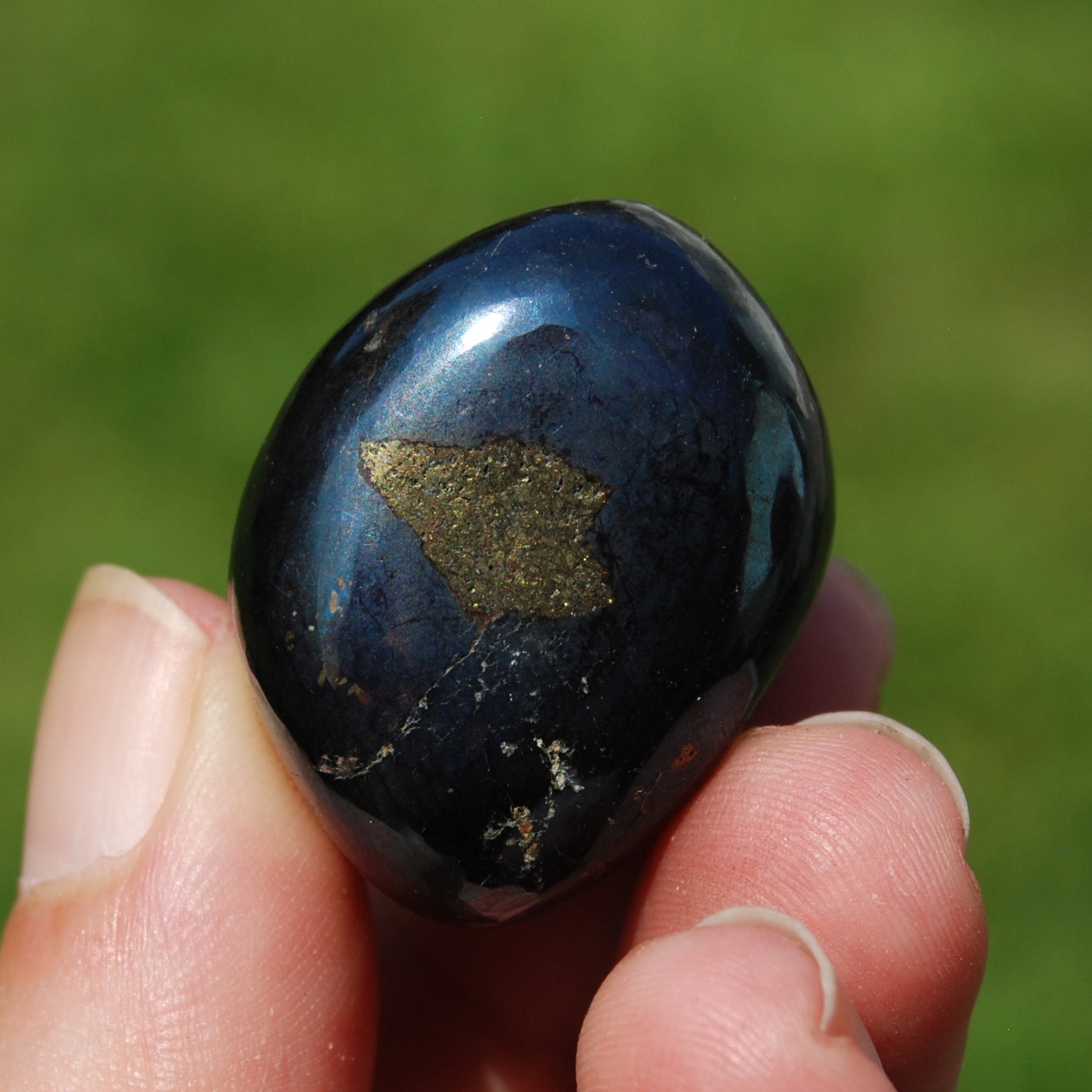 Covellite Crystal Tumbled Stone