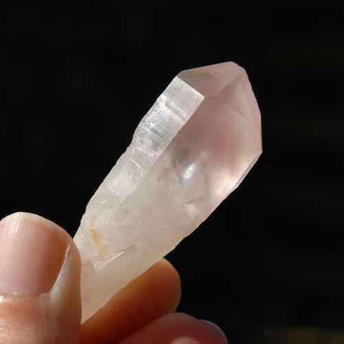 Phantom Pyramid Pink Lithium Lemurian Quartz Crystal