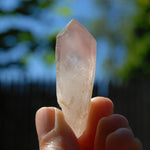 Phantom Pyramid Pink Lithium Lemurian Quartz Crystal