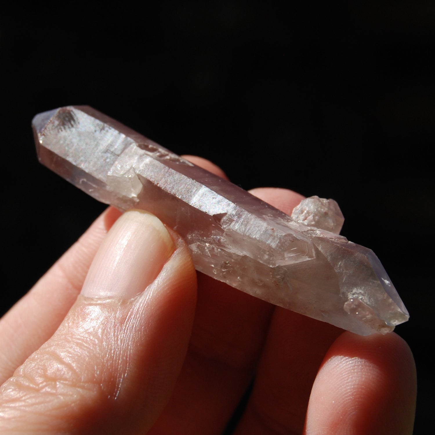 DT ET Earthquake Curved Pink Lithium Lemurian Quartz Crystal Starbrary Cathedral Bridge, Brazil