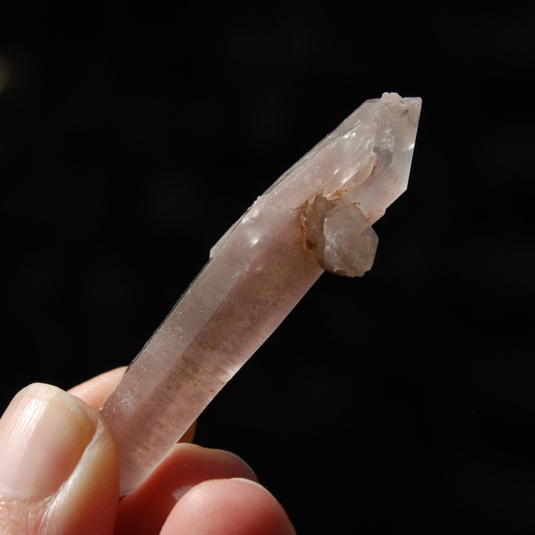 DT ET Earthquake Curved Pink Lithium Lemurian Quartz Crystal Starbrary Cathedral Bridge, Brazil