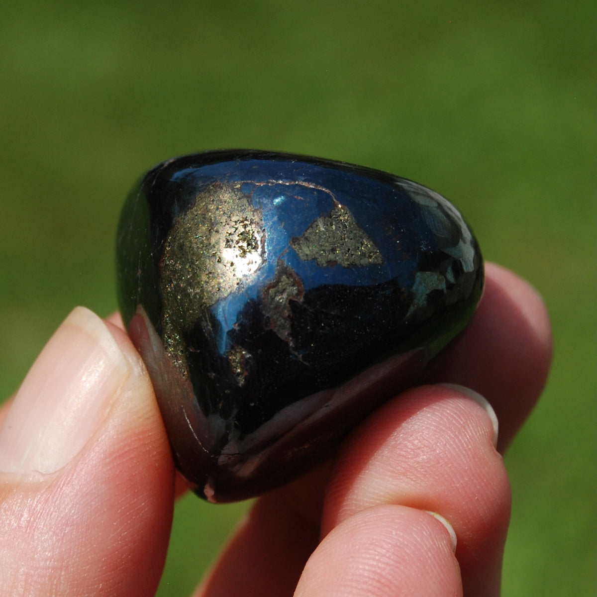 Covellite Crystal Tumbled Stone