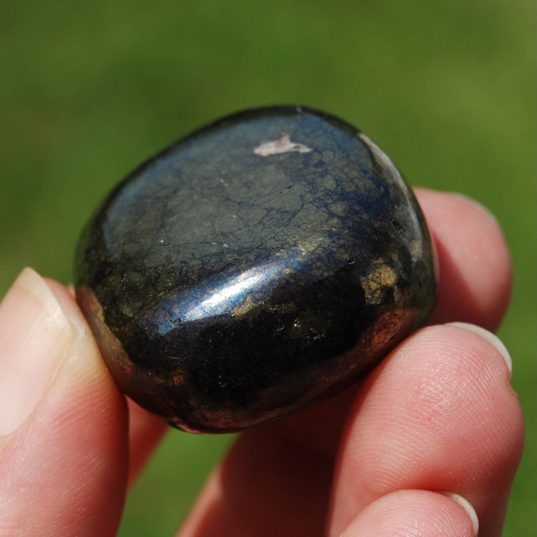 Covellite Crystal Tumbled Stone
