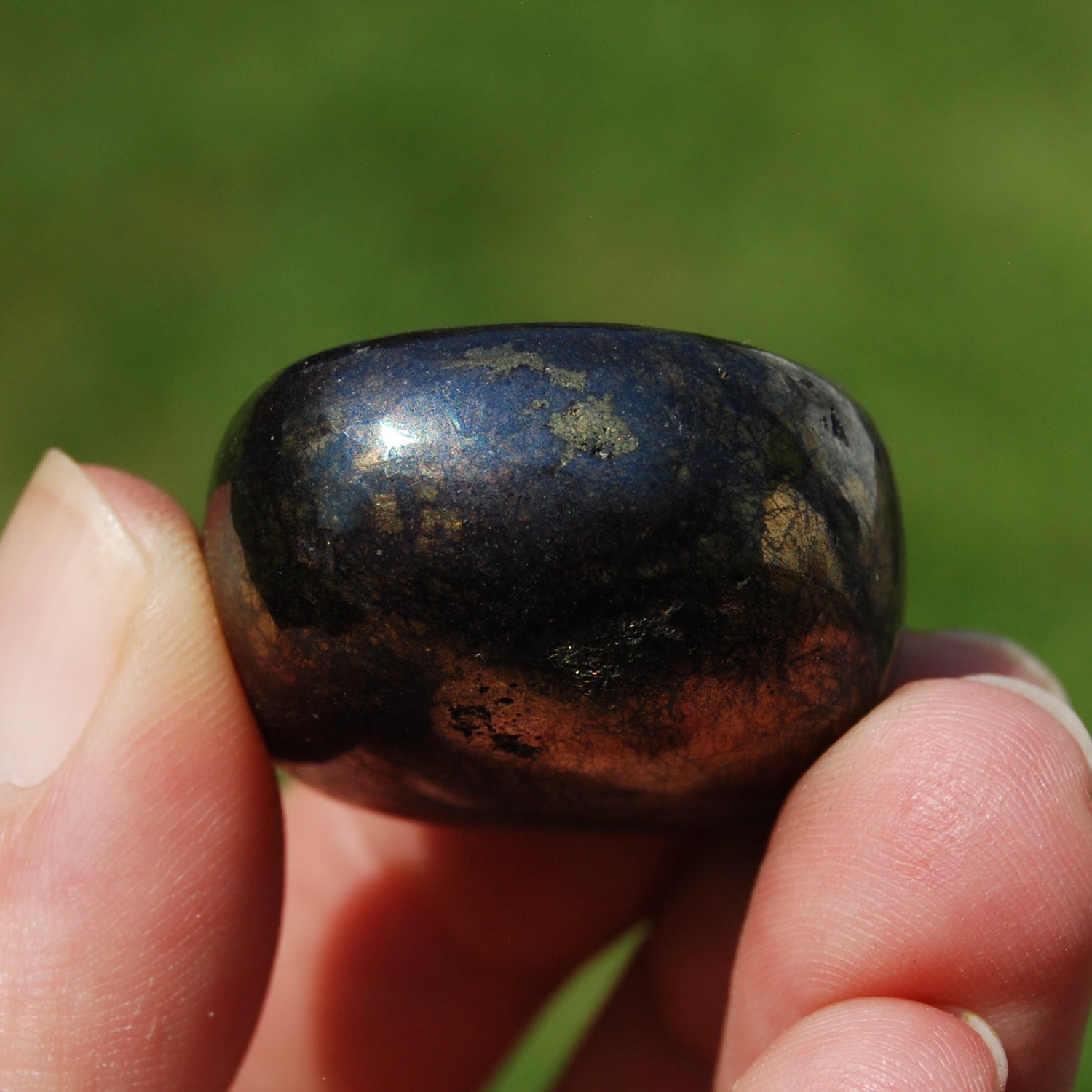 Covellite Crystal Tumbled Stone