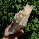 DT ET Clear Quartz Crystal Stacked Flower Bouquet Formation Floater Starbrary