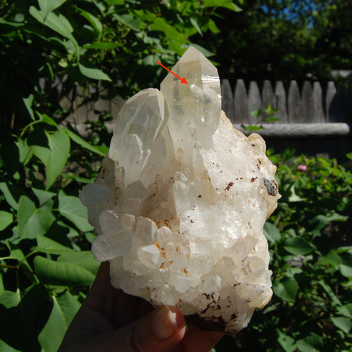 Inner Child Manifestation Clear Quartz Crystal Lightbrary Cluster