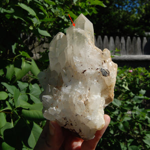 Inner Child Manifestation Clear Quartz Crystal Lightbrary Cluster