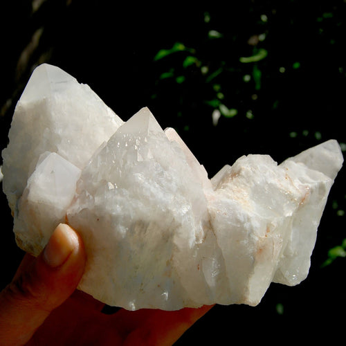 Lovestar Lightbrary Quartz x Fuchite X Ruby Crystal Cluster, Madagascar