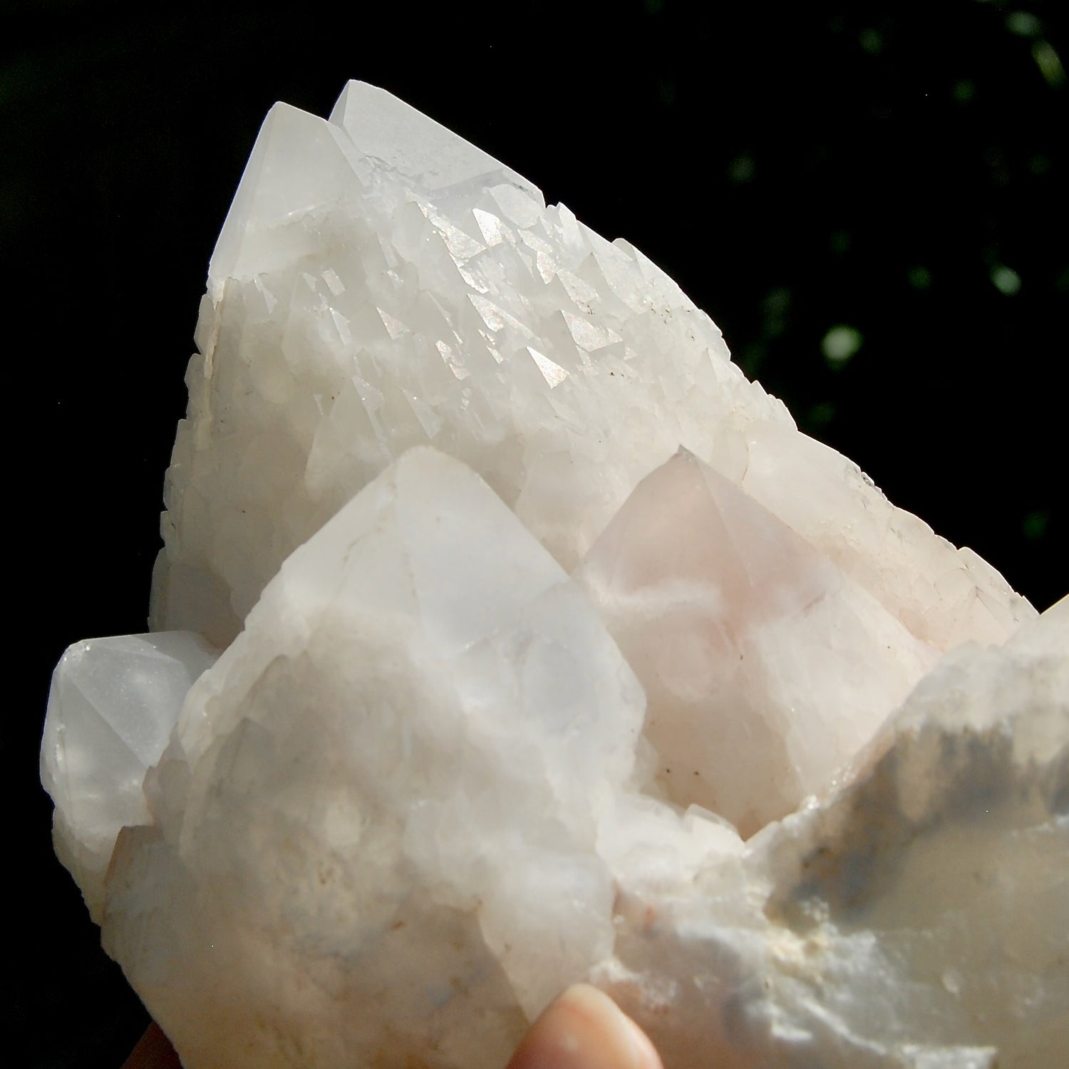 Lovestar Lightbrary Quartz x Fuchite X Ruby Crystal Cluster, Madagascar