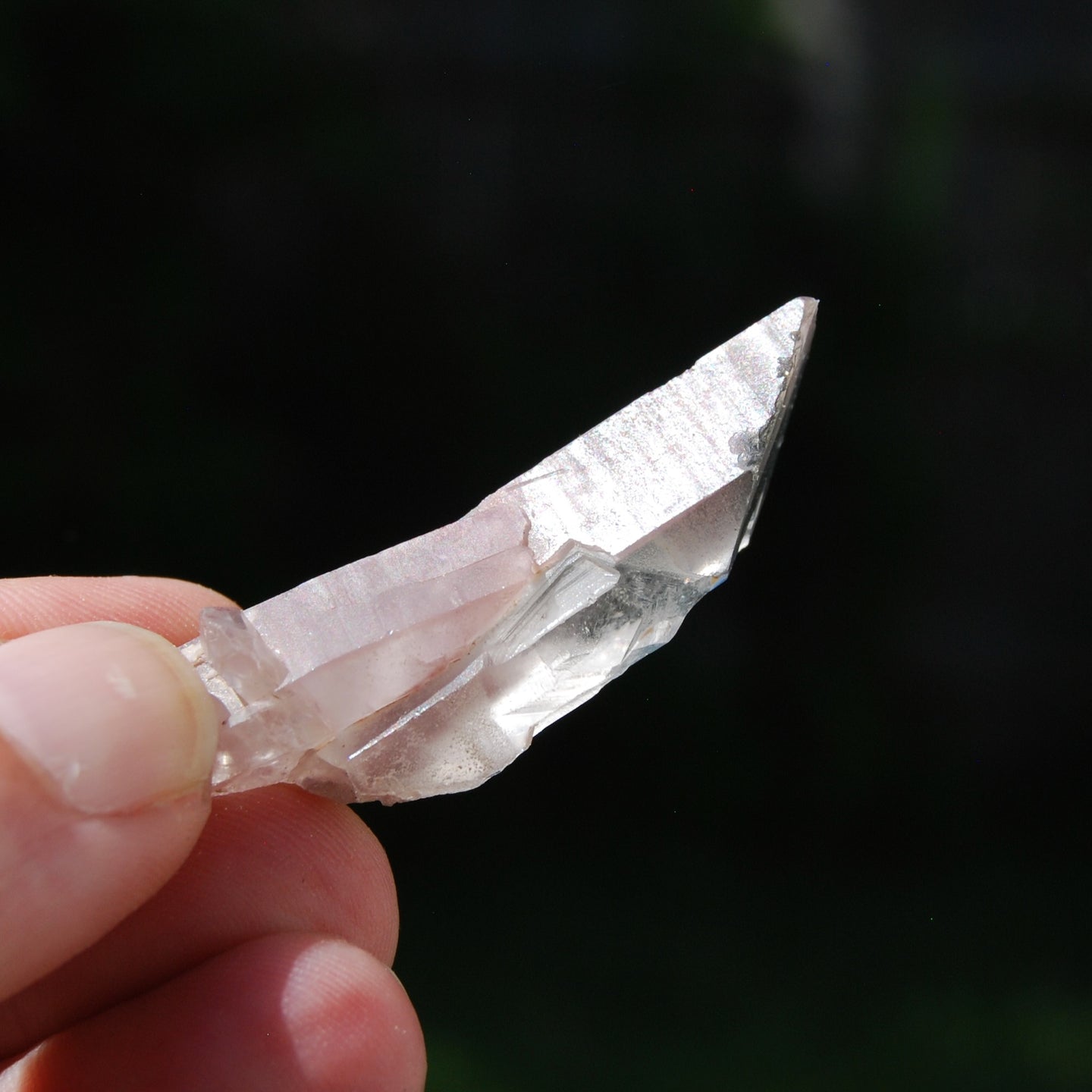 DT Earthquake Pink Lithium Lemurian Quartz Crystal Starbrary, Brazil