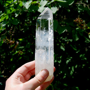 XL Colombian Blue Smoke Lemurian Crystal