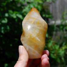 Load image into Gallery viewer, Golden Healer Crystal Flame Tower, Large Yellow Hematoid Quartz Crystal Freeform, Madagascar
