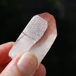 Isis Face Strawberry Pink Lemurian Seed Quartz Crystal Starbrary, Serra do Cabral, Brazil