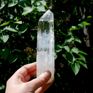 XL Colombian Blue Smoke Lemurian Crystal