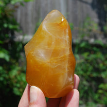 Load image into Gallery viewer, Golden Healer Quartz Carved Crystal Flame Tower
